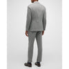 Tiavllya Menseventwear Men's Casual 2 Pieces Mens Suit Classic Tweed Notch Lapel Tuxedos (Blazer+Pants)