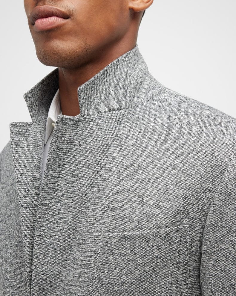 Tiavllya Menseventwear Men's Casual 2 Pieces Mens Suit Classic Tweed Notch Lapel Tuxedos (Blazer+Pants)