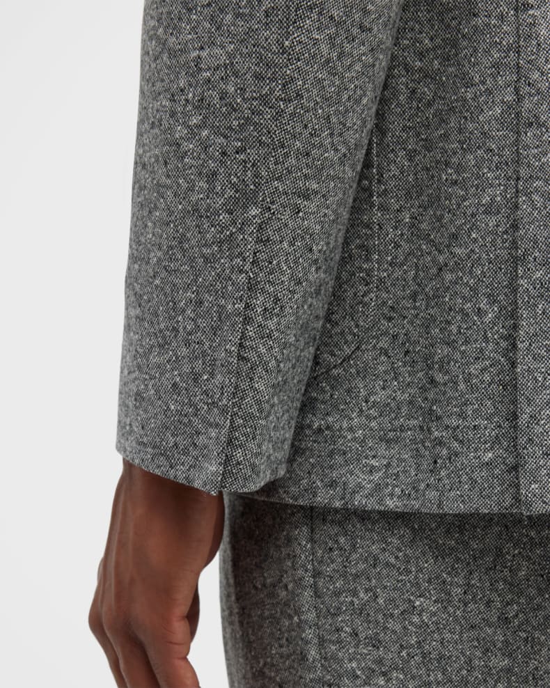 Tiavllya Menseventwear Men's Casual 2 Pieces Mens Suit Classic Tweed Notch Lapel Tuxedos (Blazer+Pants)