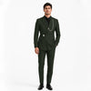 Tiavllya Tiavllya 2 Piece Men's Suit with Metal Clasp Slim Fit Tuxedo Suit (Blazer+Pants)