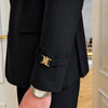 Tiavllya Tiavllya 2 Piece Men's Suit with Metal Clasp Slim Fit Tuxedo Suit (Blazer+Pants)