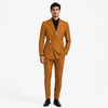 Tiavllya Tiavllya 2 Piece Men's Suit with Metal Clasp Slim Fit Tuxedo Suit (Blazer+Pants)