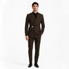 Tiavllya Tiavllya 2 Piece Men's Suit with Metal Clasp Slim Fit Tuxedo Suit (Blazer+Pants)