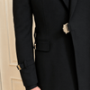Tiavllya Tiavllya 2 Piece Stylish Suit with Metal Clasp Slim Fit Tuxedo For Men