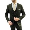 Tiavllya Tiavllya Business 3 Pieces Mens Suit Flat Notch Lapel Tuxedos For Wedding (Blazer+vest+Pants)