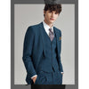 Tiavllya Tiavllya Business Men's 3 Pieces Mens Suit Notch Lapel Solid Tuxedos (Blazer+vest+Pants)