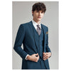 Tiavllya Tiavllya Business Men's 3 Pieces Mens Suit Notch Lapel Solid Tuxedos (Blazer+vest+Pants)