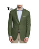 Tiavllya Tiavllya Bussines Men's 2 Pieces Mens Blazer Notch Lapel Linen For Wedding