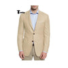 Tiavllya Tiavllya Bussines Men's 2 Pieces Mens Blazer Notch Lapel Linen For Wedding