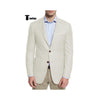 Tiavllya Tiavllya Bussines Men's 2 Pieces Mens BlazerNotch Lapel Linen For Wedding