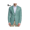 Tiavllya Tiavllya Bussines Men's 2 Pieces Mens BlazerNotch Lapel Linen For Wedding