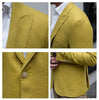 Tiavllya Tiavllya Casual Men's 2 Pieces Mens Blazer Peak Lapel Linen For Wedding