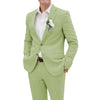 Tiavllya Tiavllya Casual Men's 2 Pieces Suit Notch Lapel Linen For Wedding (Blazer+Pants)