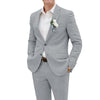 Tiavllya Tiavllya Casual Men's 2 Pieces Suit Notch Lapel Linen For Wedding (Blazer+Pants)