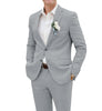Tiavllya Tiavllya Casual Men's 2 Pieces Suit Notch Lapel Linen For Wedding (Blazer+Pants)