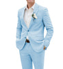 Tiavllya Tiavllya Casual Men's 2 Pieces Suit Notch Lapel Linen For Wedding (Blazer+Pants)