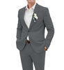 Tiavllya Tiavllya Casual Men's 2 Pieces Suit Notch Lapel Linen For Wedding (Blazer+Pants)