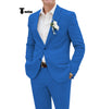 Tiavllya Tiavllya Casual Men's 2 Pieces Suit Notch Lapel Linen For Wedding (Blazer+Pants)