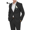 Tiavllya Tiavllya Casual Men's 2 Pieces Suit Notch Lapel Linen For Wedding (Blazer+Pants)