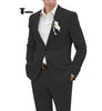 Tiavllya Tiavllya Casual Men's 2 Pieces Suit Notch Lapel Linen For Wedding (Blazer+Pants)