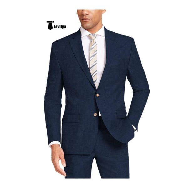Tiavllya Tiavllya Casual Men's 2 Pieces Suit Notch Lapel Linen For Wedding (Blazer+Pants)