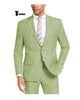 Tiavllya Tiavllya Casual Men's 2 Pieces Suit Notch Lapel Linen For Wedding (Blazer+Pants)