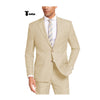 Tiavllya Tiavllya Casual Men's 2 Pieces Suit Notch Lapel Linen For Wedding (Blazer+Pants)