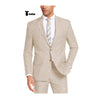 Tiavllya Tiavllya Casual Men's 2 Pieces Suit Notch Lapel Linen For Wedding (Blazer+Pants)