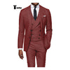 Tiavllya Tiavllya Casual Men's 3 Pieces Houndstooth Notch Lapel Tuxedos (Blazer+vest+Pants)