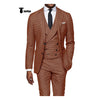 Tiavllya Tiavllya Casual Men's 3 Pieces Houndstooth Notch Lapel Tuxedos (Blazer+vest+Pants)