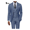 Tiavllya Tiavllya Casual Men's 3 Pieces Houndstooth Notch Lapel Tuxedos (Blazer+vest+Pants)