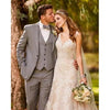 Tiavllya Tiavllya Casual Men's 3 Pieces Mens Suit Notch Lapel Flat Tuxedos (Blazer+vest+Pants)