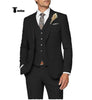 Tiavllya Tiavllya Casual Men's 3 Pieces Mens Suit Notch Lapel Linen For Wedding (Blazer+vest+Pants)