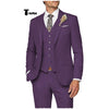 Tiavllya Tiavllya Casual Men's 3 Pieces Mens Suit Notch Lapel Linen For Wedding (Blazer+vest+Pants)
