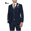 Tiavllya Tiavllya Casual Men's 3 Pieces Mens Suit Notch Lapel Linen For Wedding (Blazer+vest+Pants)