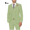 Tiavllya Tiavllya Casual Men's 3 Pieces Mens Suit Notch Lapel Linen For Wedding (Blazer+vest+Pants)