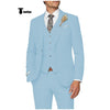 Tiavllya Tiavllya Casual Men's 3 Pieces Mens Suit Notch Lapel Linen For Wedding (Blazer+vest+Pants)