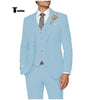 Tiavllya Tiavllya Casual Men's 3 Pieces Mens Suit Notch Lapel Linen For Wedding (Blazer+vest+Pants)