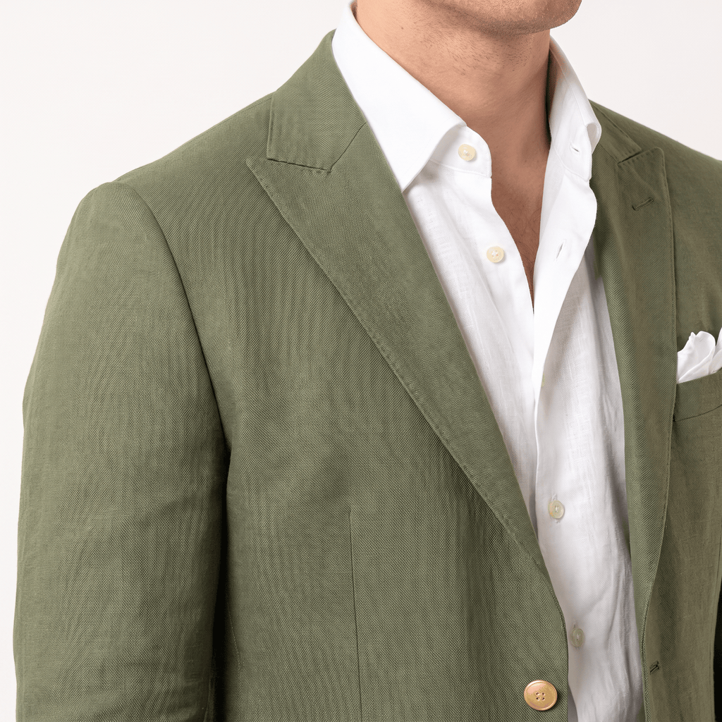 Tiavllya Tiavllya Casual Men's Blazer Peak Lapel Linen For Wedding