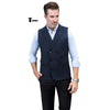 Tiavllya Tiavllya Casual Men's Classic Tweed Herringbone Peak Lapel Waistcoat