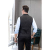 Tiavllya Tiavllya Casual Men's Classic Tweed Herringbone Peak Lapel Waistcoat
