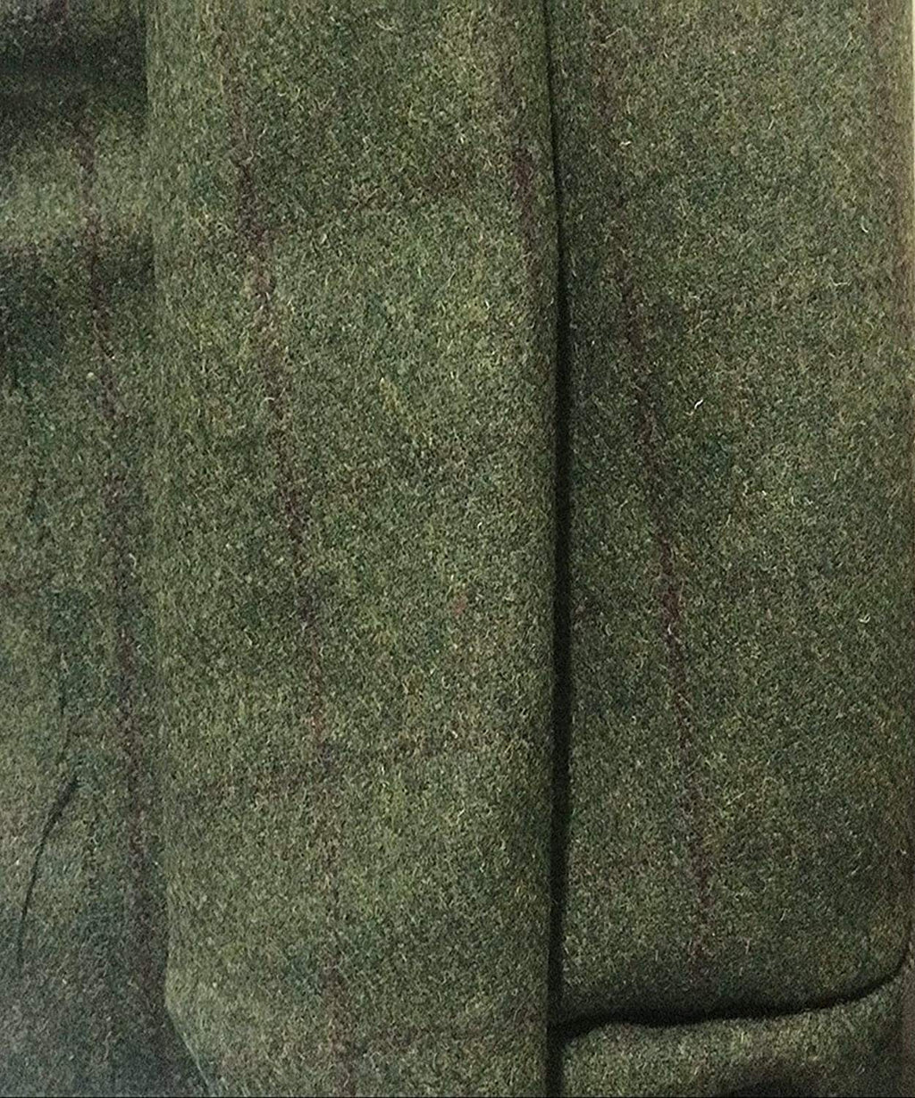 Tiavllya Tiavllya Casual Men's Classic Tweed Plaid Notch Lapel Waistcoat