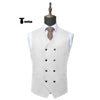 Tiavllya Tiavllya Casual Men's Fashion Double Breasted Suede V Neck Waistcoat Denim Vest
