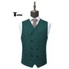 Tiavllya Tiavllya Casual Men's Fashion Double Breasted Suede V Neck Waistcoat Denim Vest