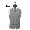 Tiavllya Tiavllya Casual Men's Fashion Double Breasted Suede V Neck Waistcoat Denim Vest