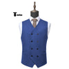 Tiavllya Tiavllya Casual Men's Fashion Double Breasted Suede V Neck Waistcoat Denim Vest
