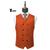 Tiavllya Tiavllya Casual Men's Fashion Double Breasted Suede V Neck Waistcoat Denim Vest