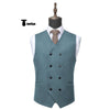 Tiavllya Tiavllya Casual Men's Fashion Double Breasted Suede V Neck Waistcoat Denim Vest