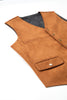 Tiavllya Tiavllya Casual Men's Fashion Suede V Neck Waistcoat Denim Vest