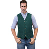 Tiavllya Tiavllya Casual Men's Fashion Suede V Neck Waistcoat Denim Vest